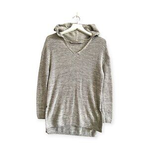 Athleta gray cotton blend hi-law hoodie sweater size XXS